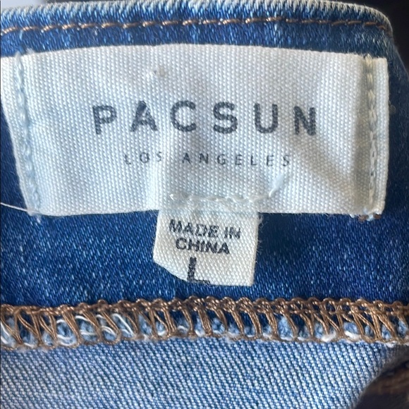 PacSun Blue Camisole Bustier Crop Top - Picture 2 of 10